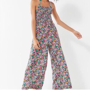 Urban Outfitters floral halter jumpsuit